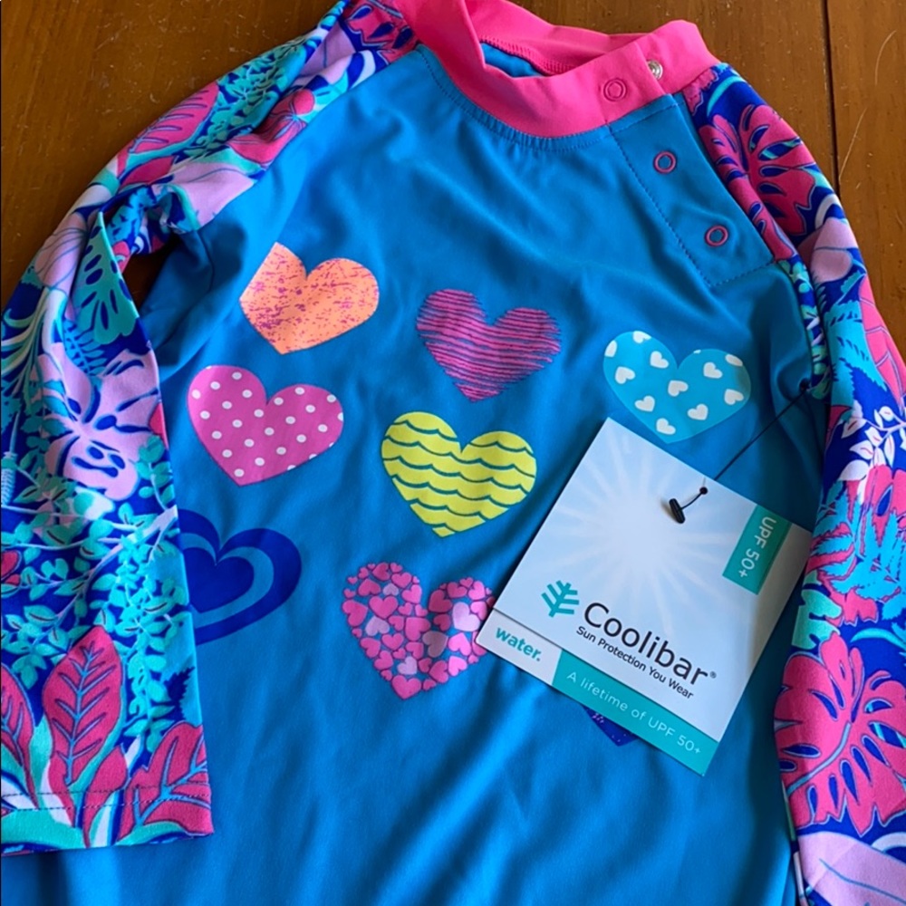 NWT Coolibar One Piece Bathing Suit, Size 18-24 mo